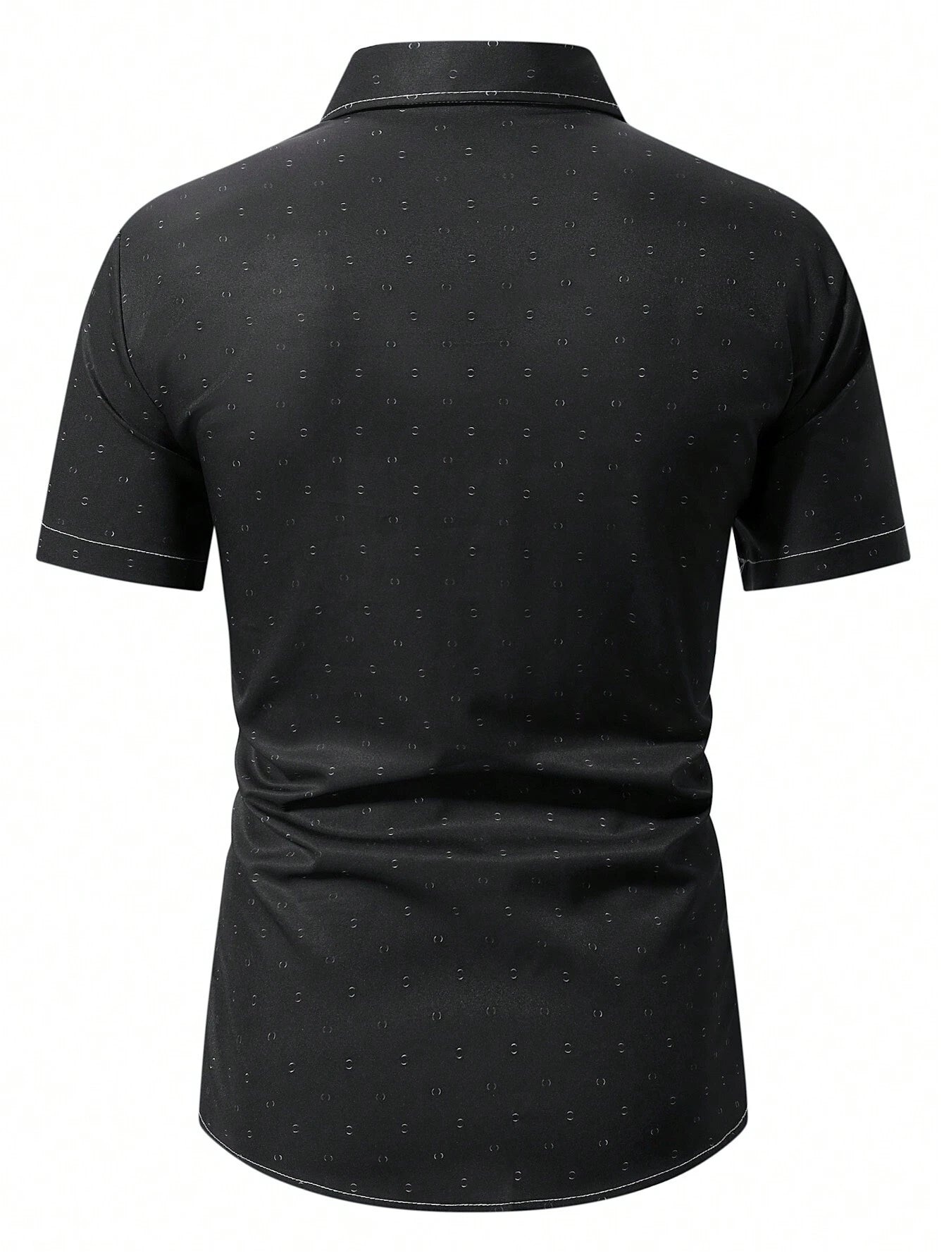 Men's Star Print Casual Button-Down Shirt